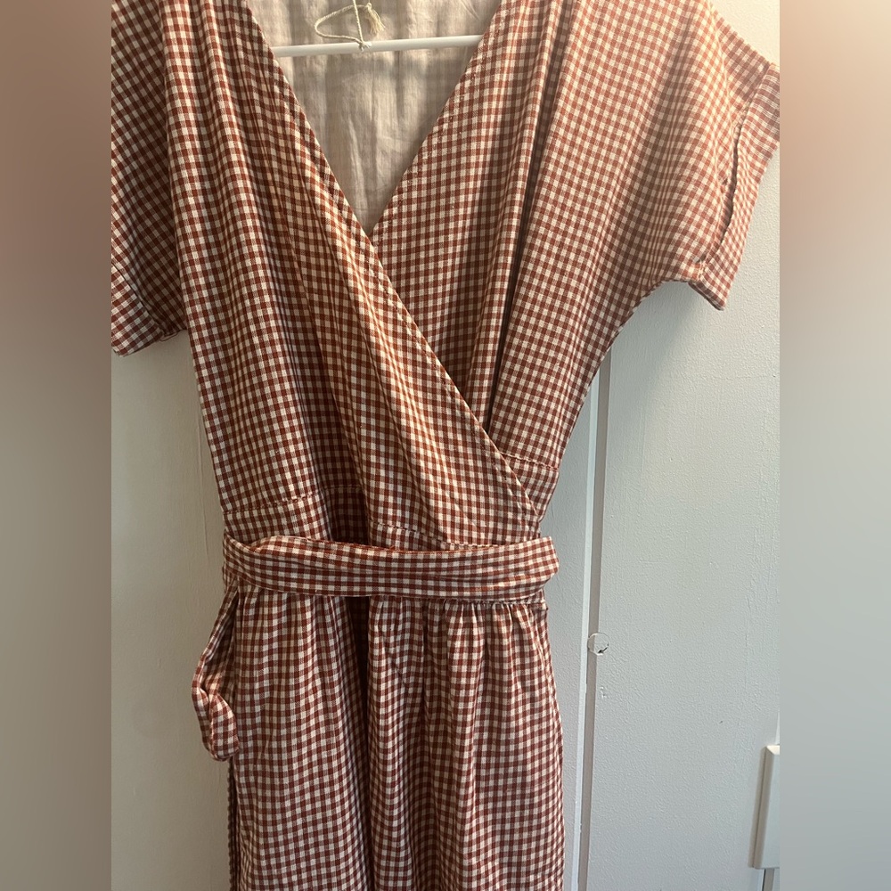 Little Cottonwood red gingham dress